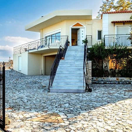 Villa Afroditi In Chania Near Airport With Private Pool, Free Wi-Fi, Souda Bay Views, Garden Oasis Кунупидиана Экстерьер фото